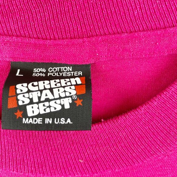 Vintage Grandma T-Shirt Dark Pink Womens Sea Shell Graphic Short Sleeves Large - Picture 4 of 8